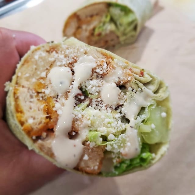 Shicken Caesar Wrap.