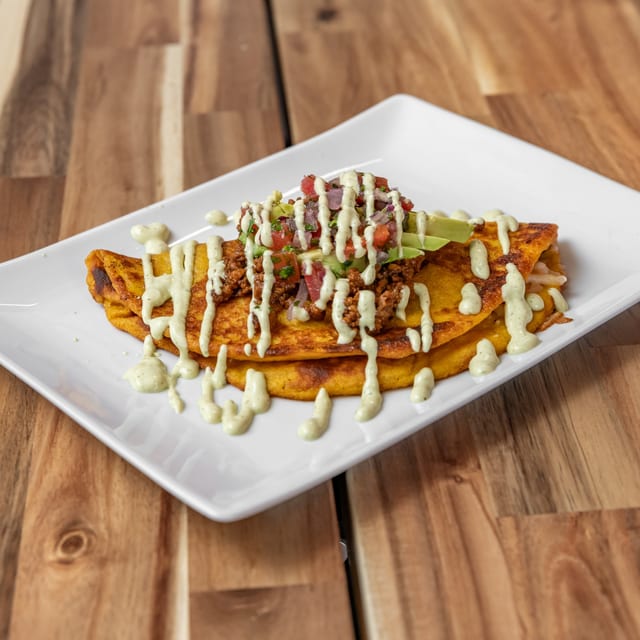 Loaded Arepas.